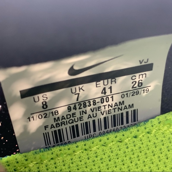 NEW Nike Free Run 942838-001 Running Shoes Black - Picture 6 of 7